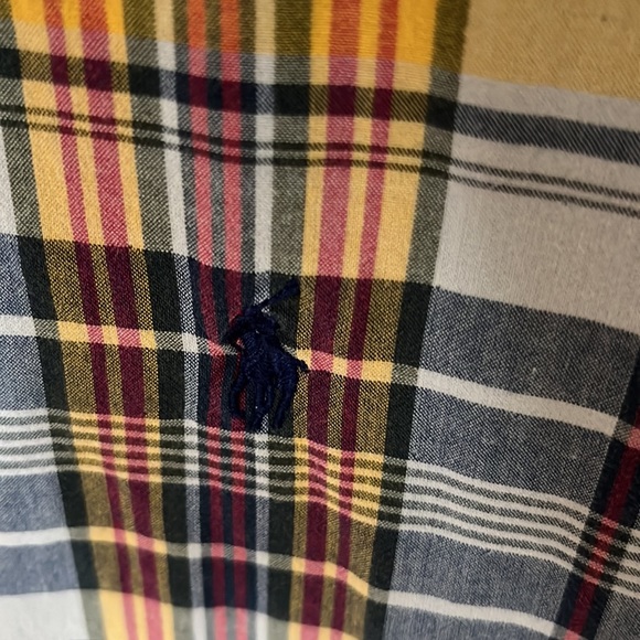 Ralph Lauren Size XL Fully Lined Plaid Flannel Button Down Shirt - Picture 3 of 10